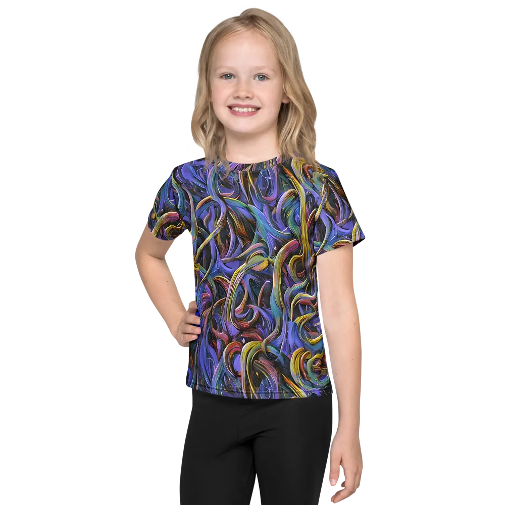 Tanning Twirl on Kids Crew Neck T-Shirt — Front