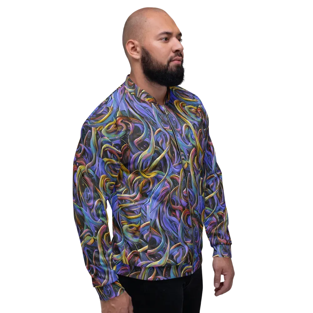 Tanning Twirl on Bomber Jacket — Right