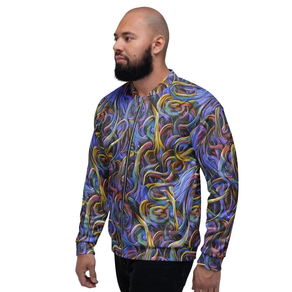 Tanning Twirl on Bomber Jacket — Left