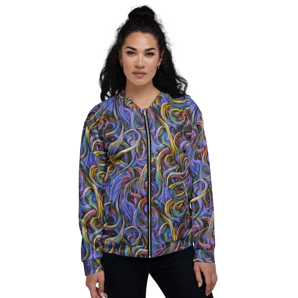 Tanning Twirl on Bomber Jacket — Front