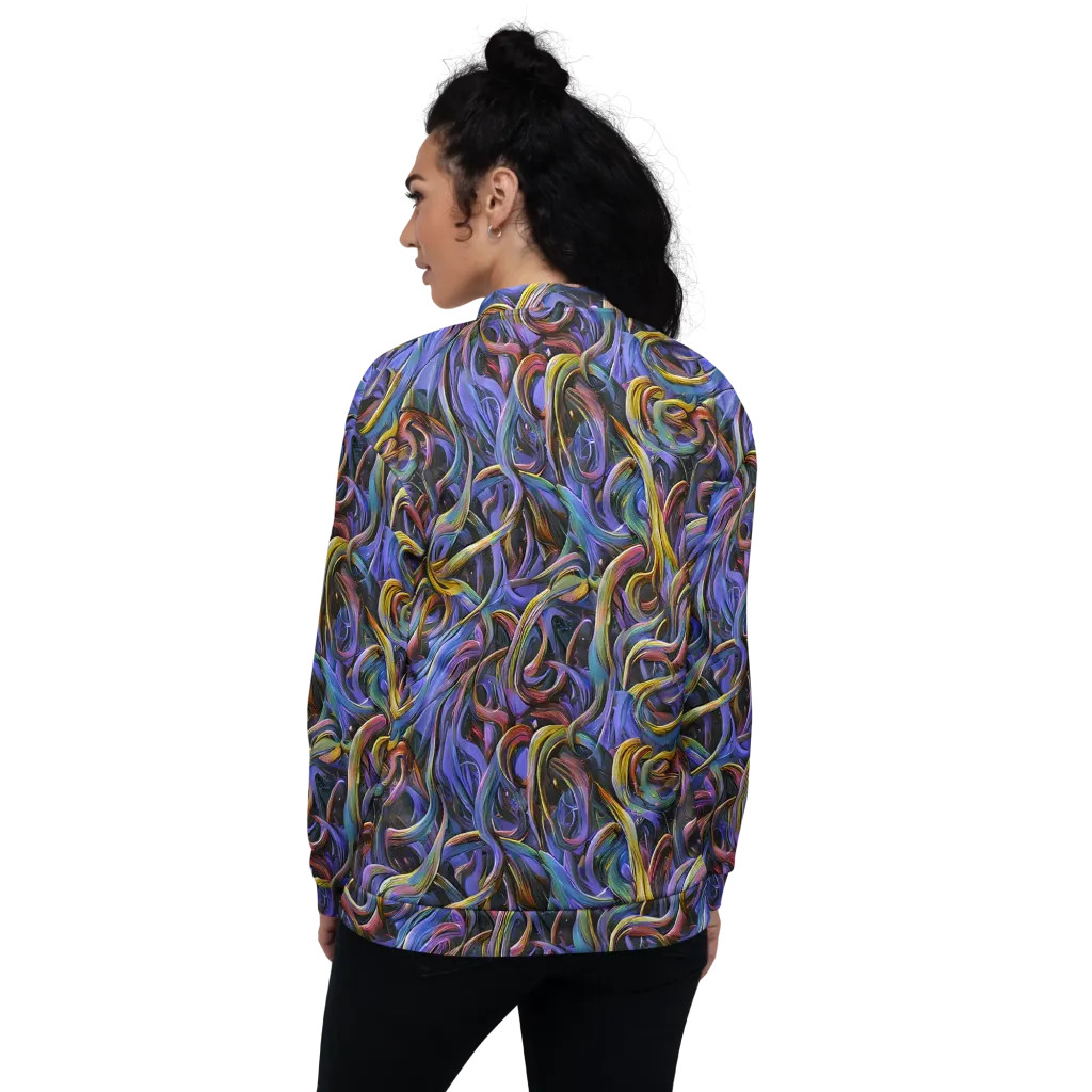 Tanning Twirl on Bomber Jacket — Back