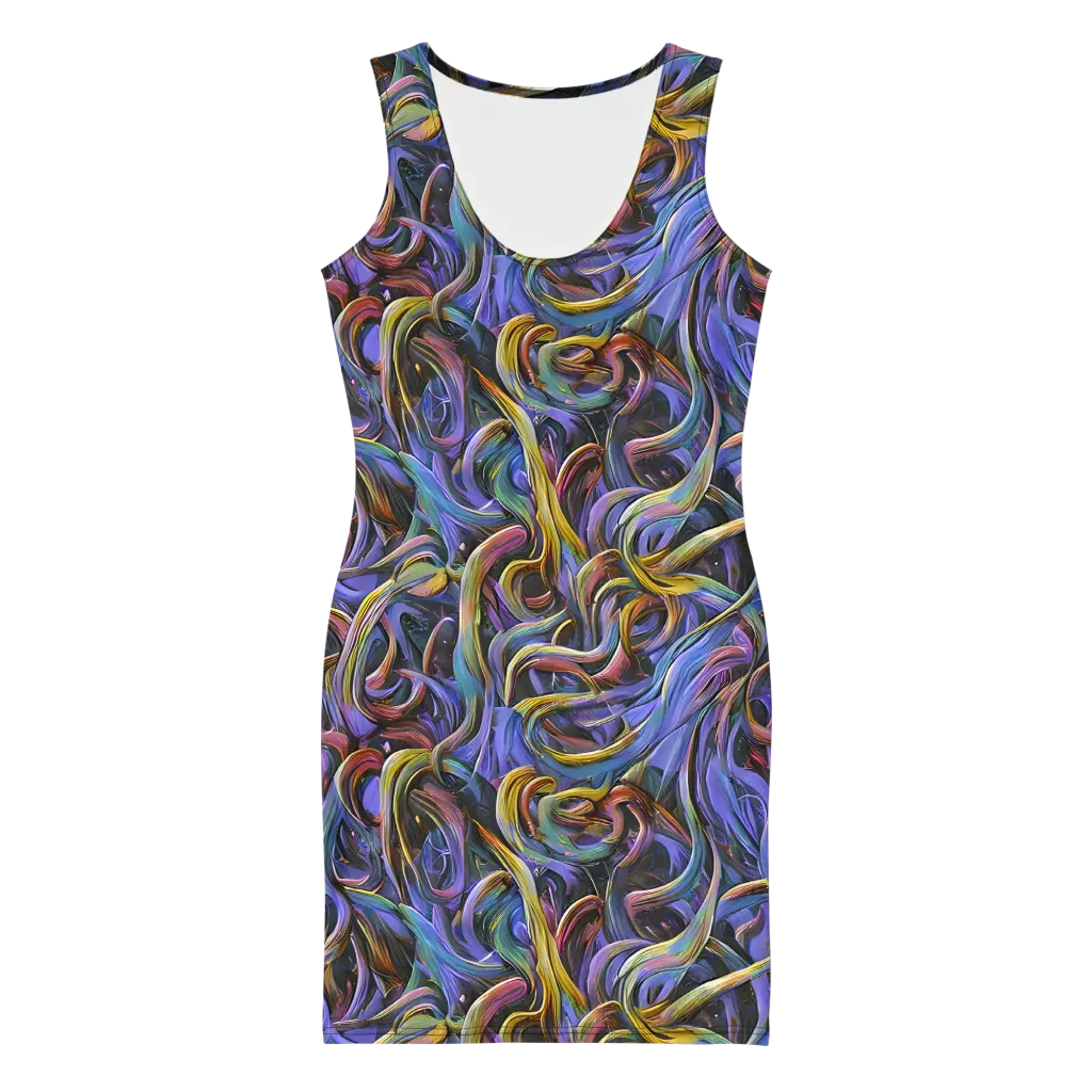 Tanning Twirl on Bodycon Dress — Front
