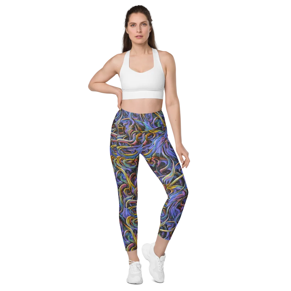 Tanning Twirl on Leggings with Pockets — Front