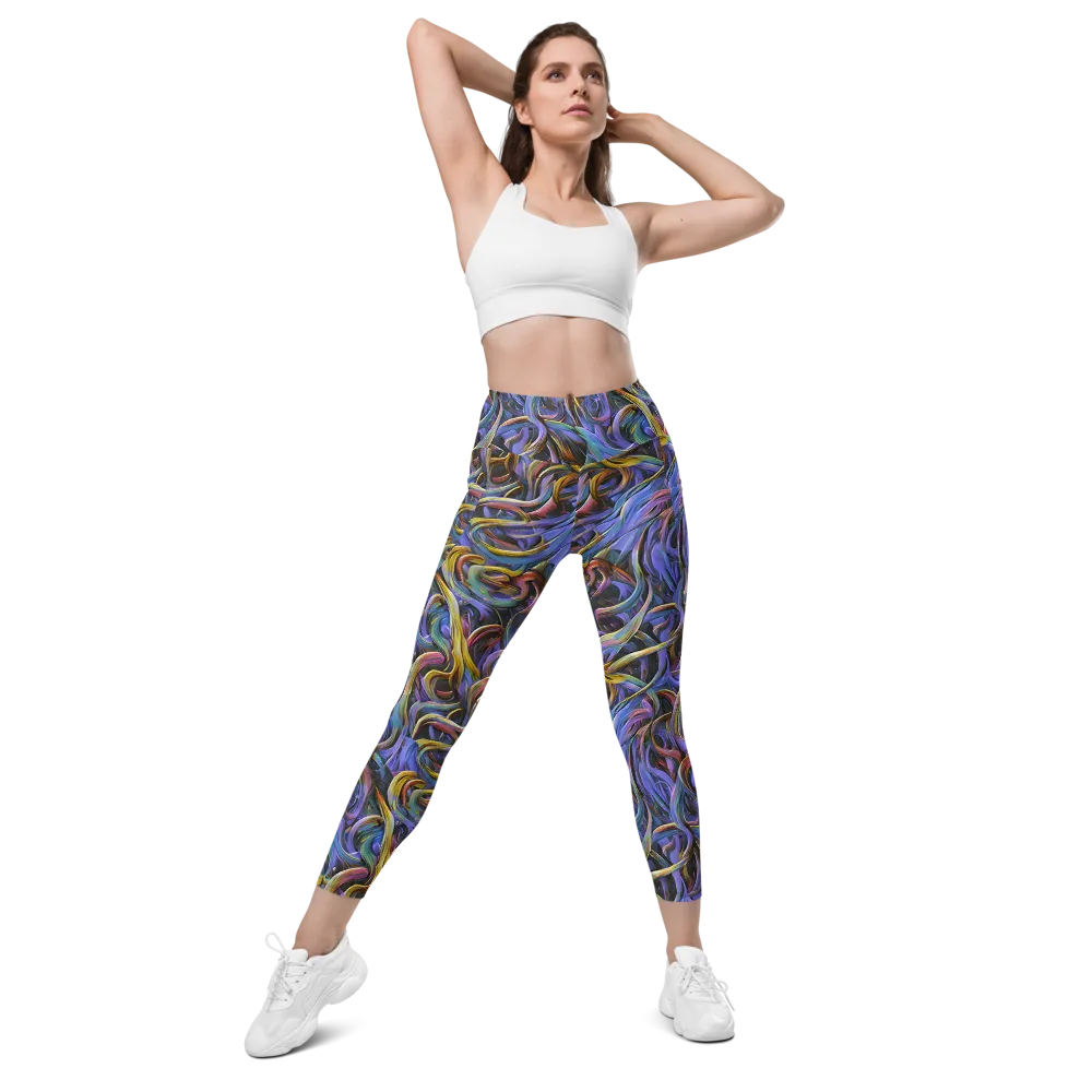 Tanning Twirl on Leggings with Pockets — Front
