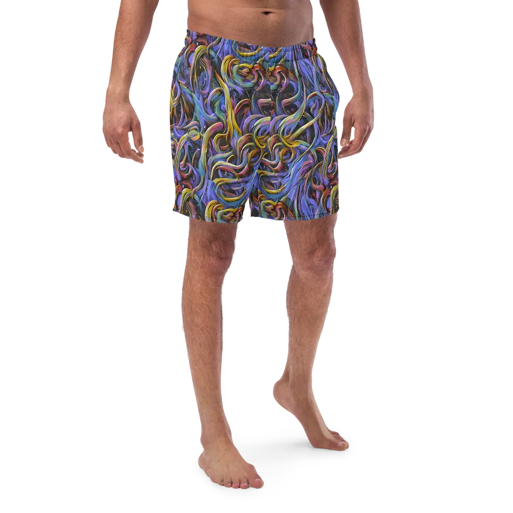Tanning Twirl on Swim Trunks — Front