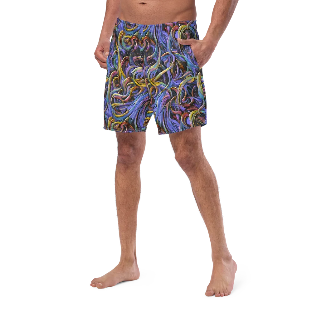 Tanning Twirl on Swim Trunks — Left Front