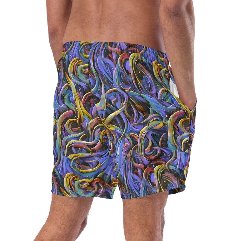 Tanning Twirl on Swim Trunks — Right Back
