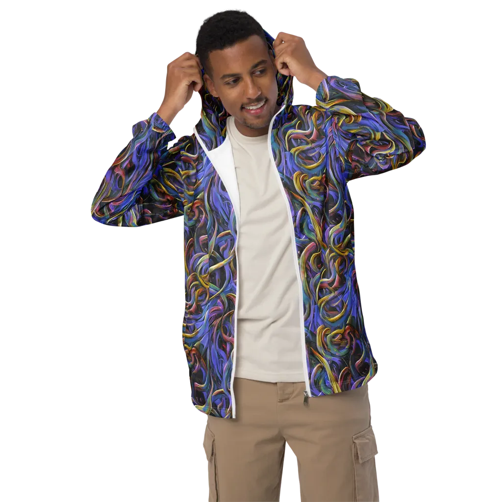 Tanning Twirl on Men's Windbreaker — Front