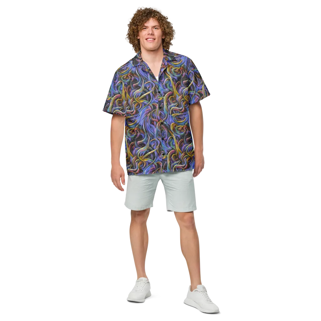 Tanning Twirl on Button Shirt — Front