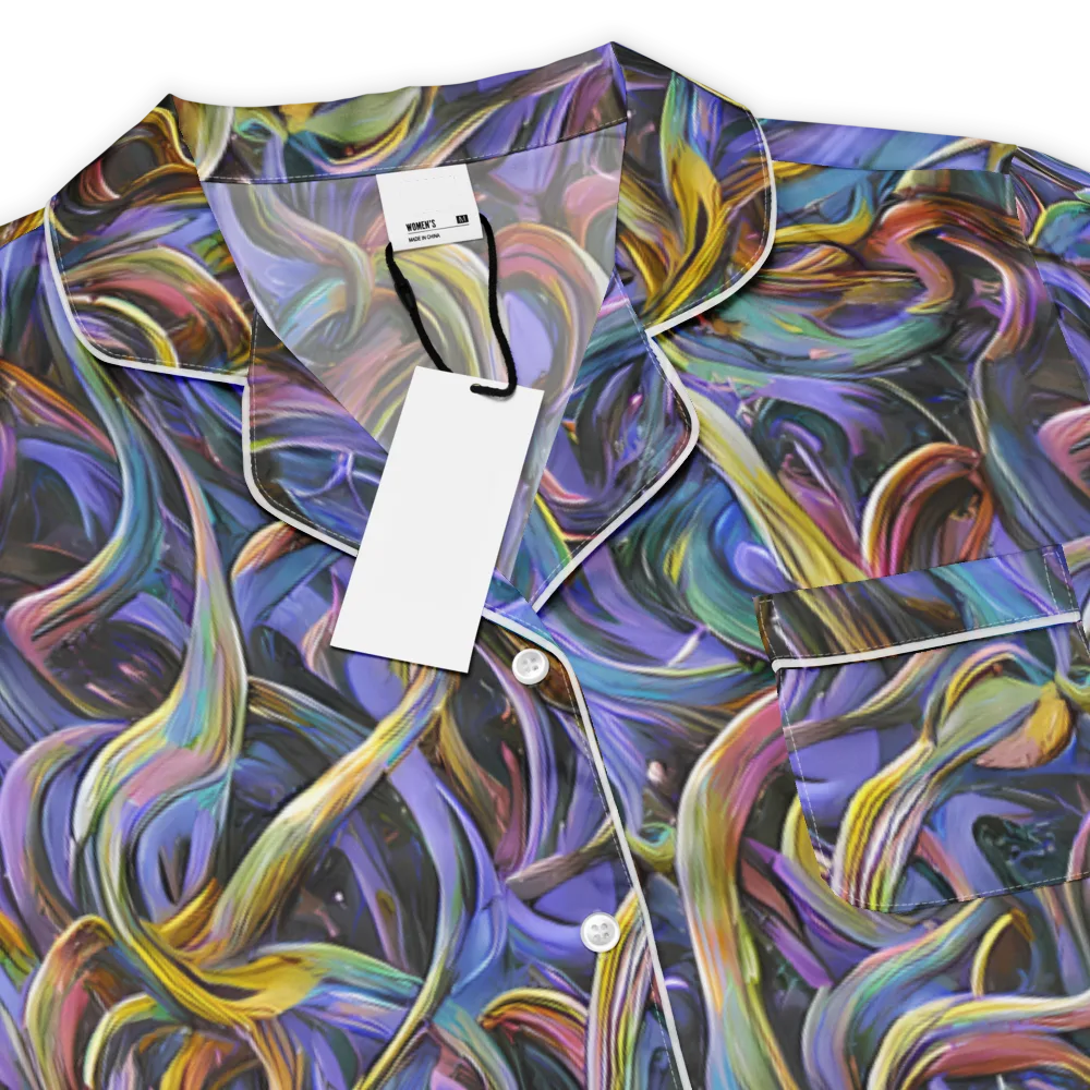 Tanning Twirl on Women's Short Sleeve Pajama Top — Product details