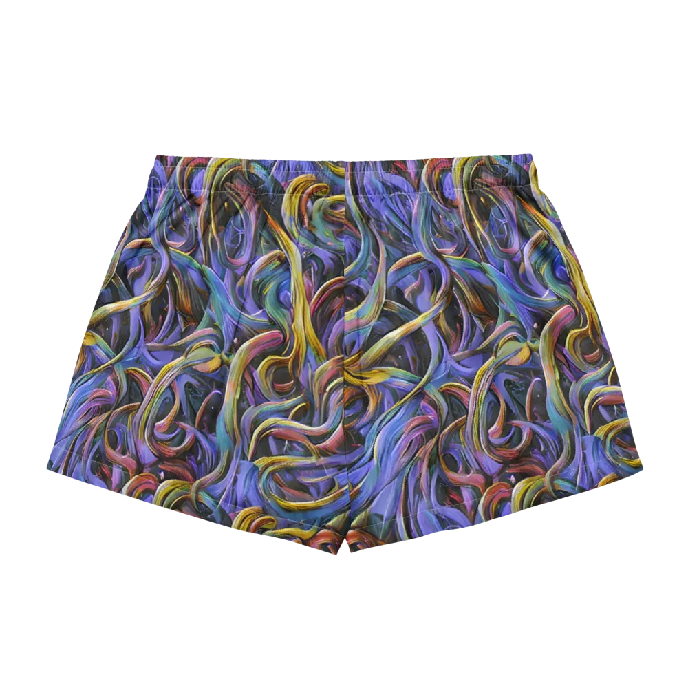 Tanning Twirl on Women's Pajama Shorts — Back