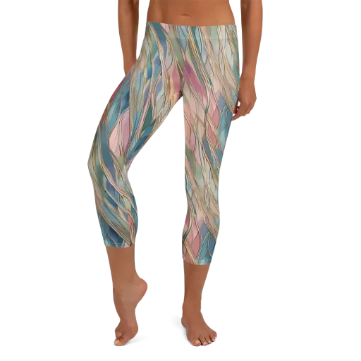 Ribbon Tide on a Capri Leggings