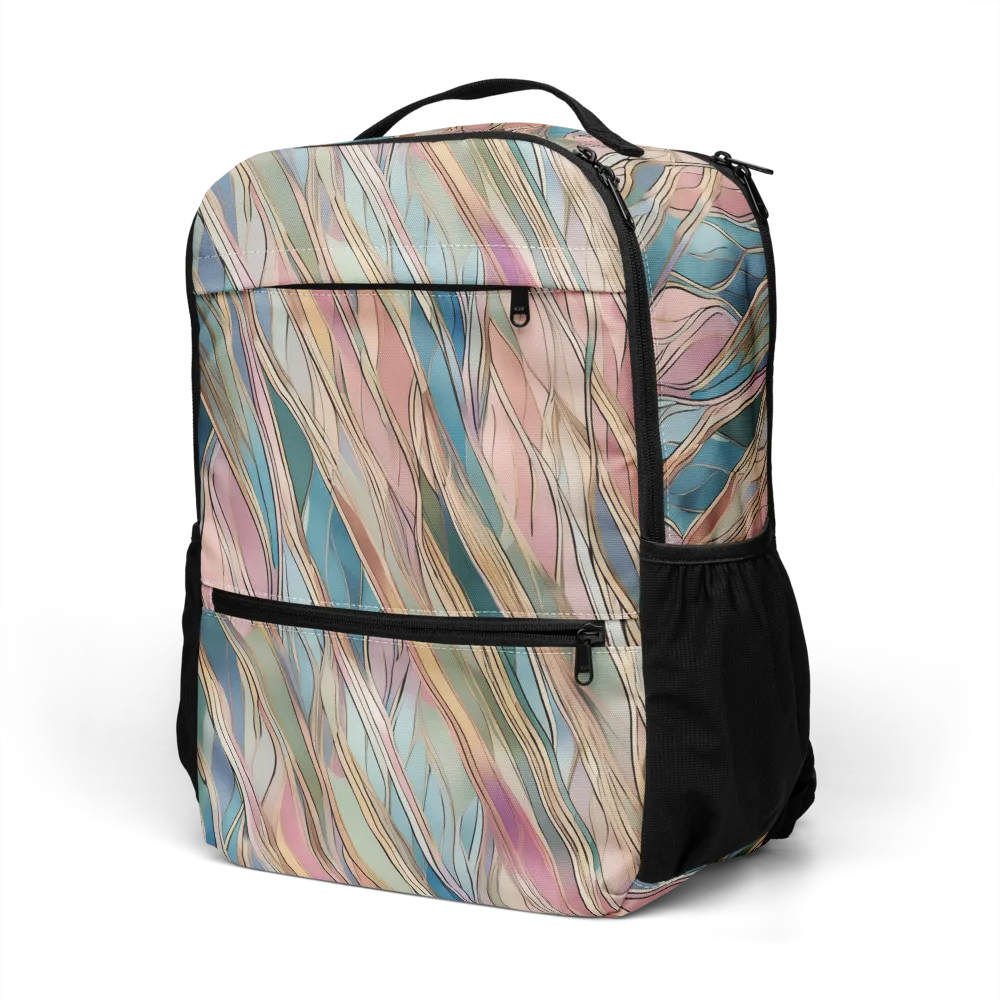 Ribbon Tide on Utility Backpack — Left Front