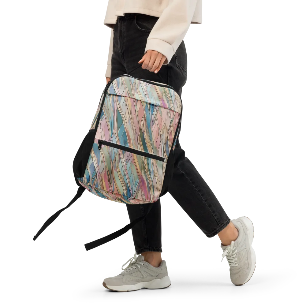 Ribbon Tide on Utility Backpack — Front