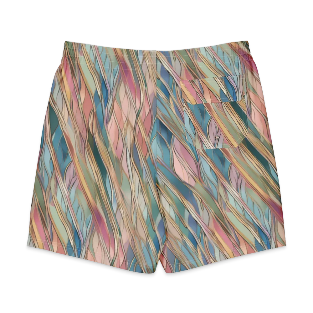 Ribbon Tide on Men's Board Shorts — Back