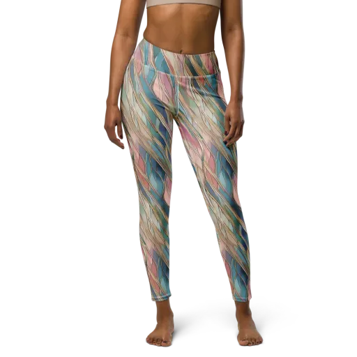 Ribbon Tide on a Yoga Leggings