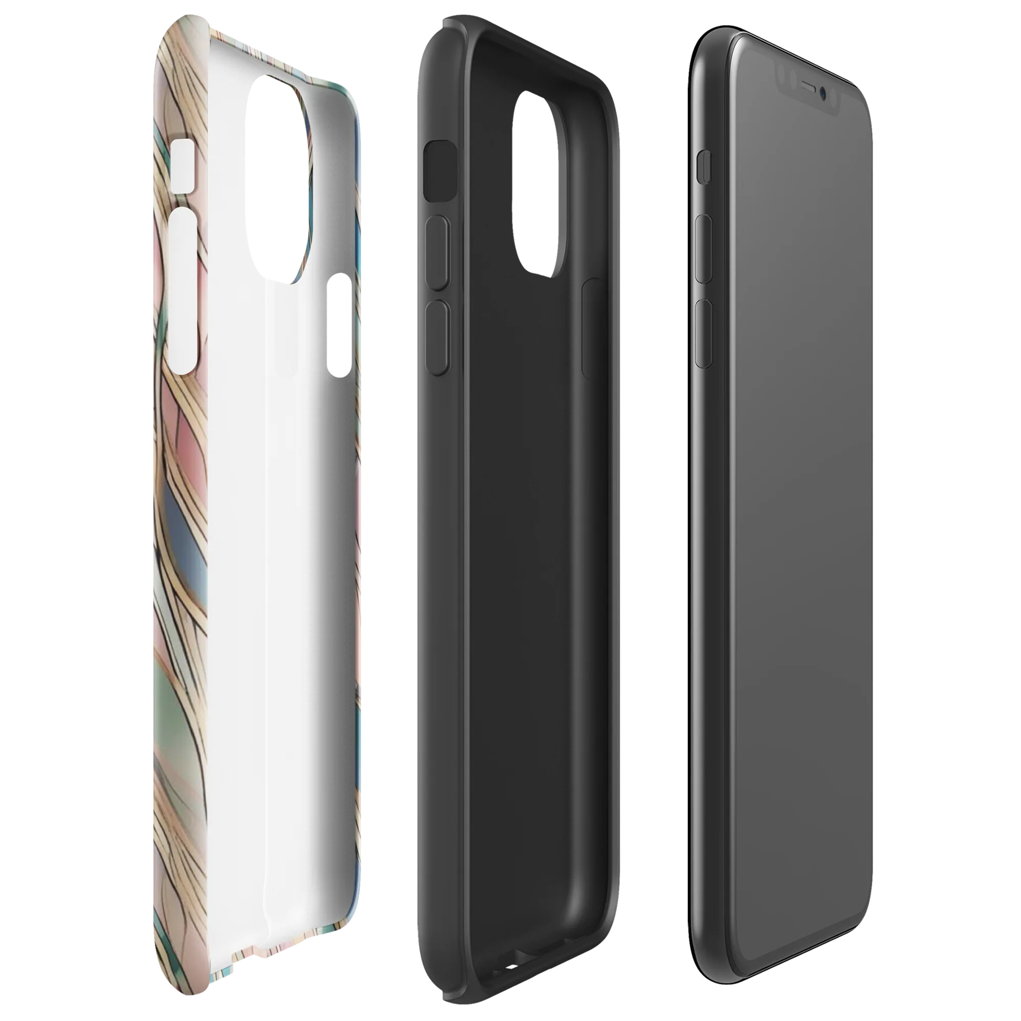 Ribbon Tide on Tough Case for iPhone® — Right