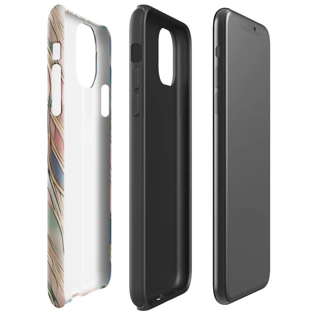 Ribbon Tide on Tough Case for iPhone® — Right