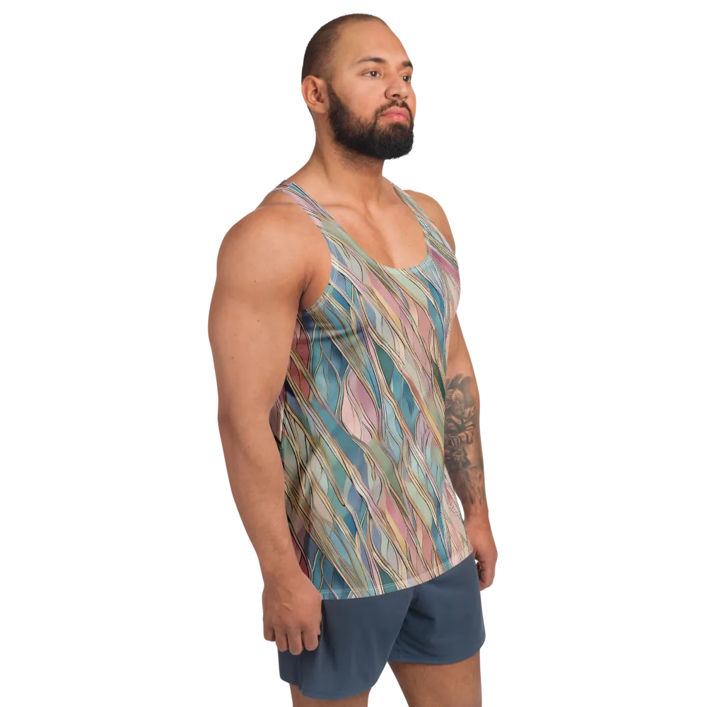 Ribbon Tide on Men's Tank Top — Right Front