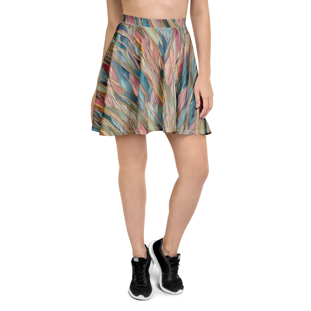 Ribbon Tide on Skater Skirt — Front