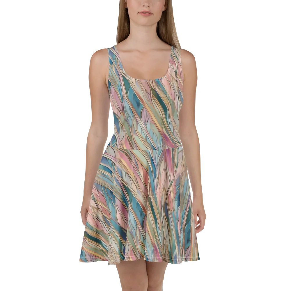 Ribbon Tide on Skater Dress — Front
