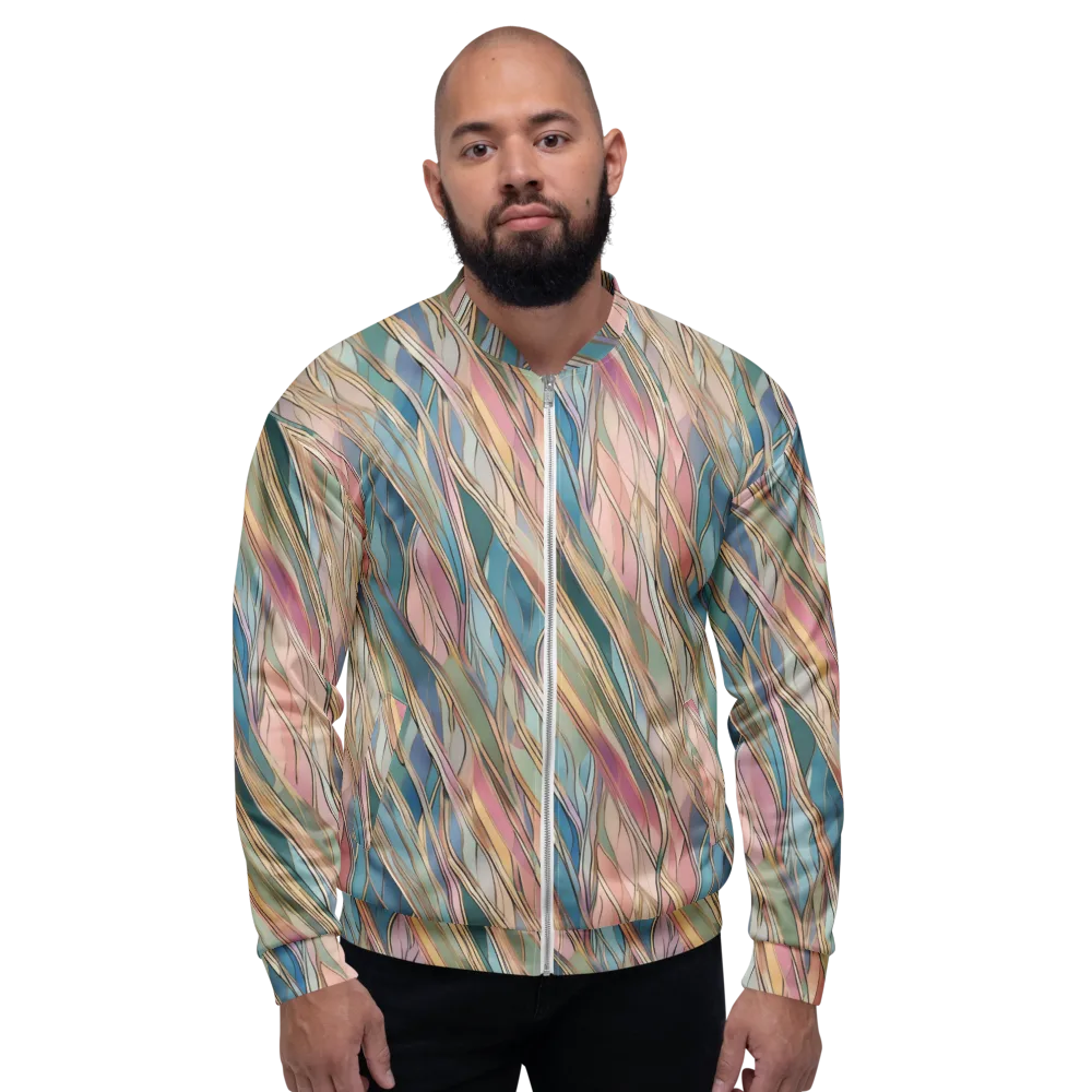 Ribbon Tide on Bomber Jacket — Front