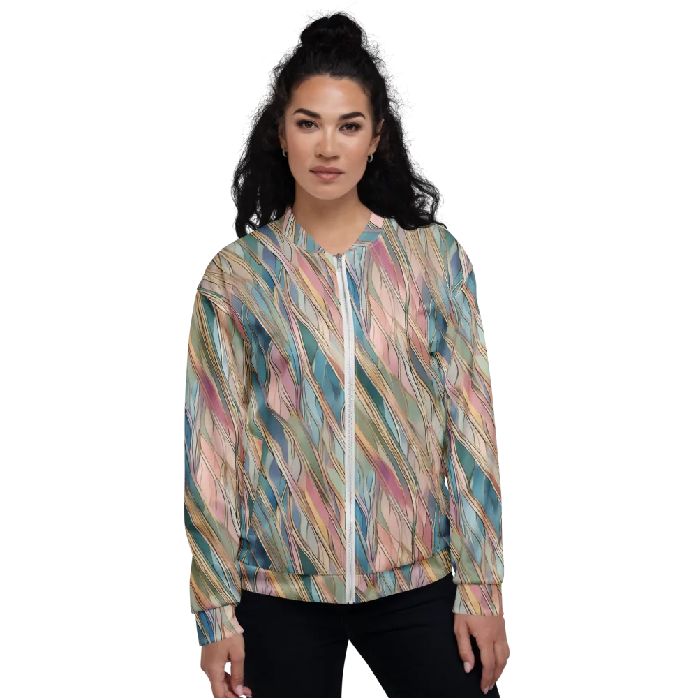 Ribbon Tide on Bomber Jacket — Front