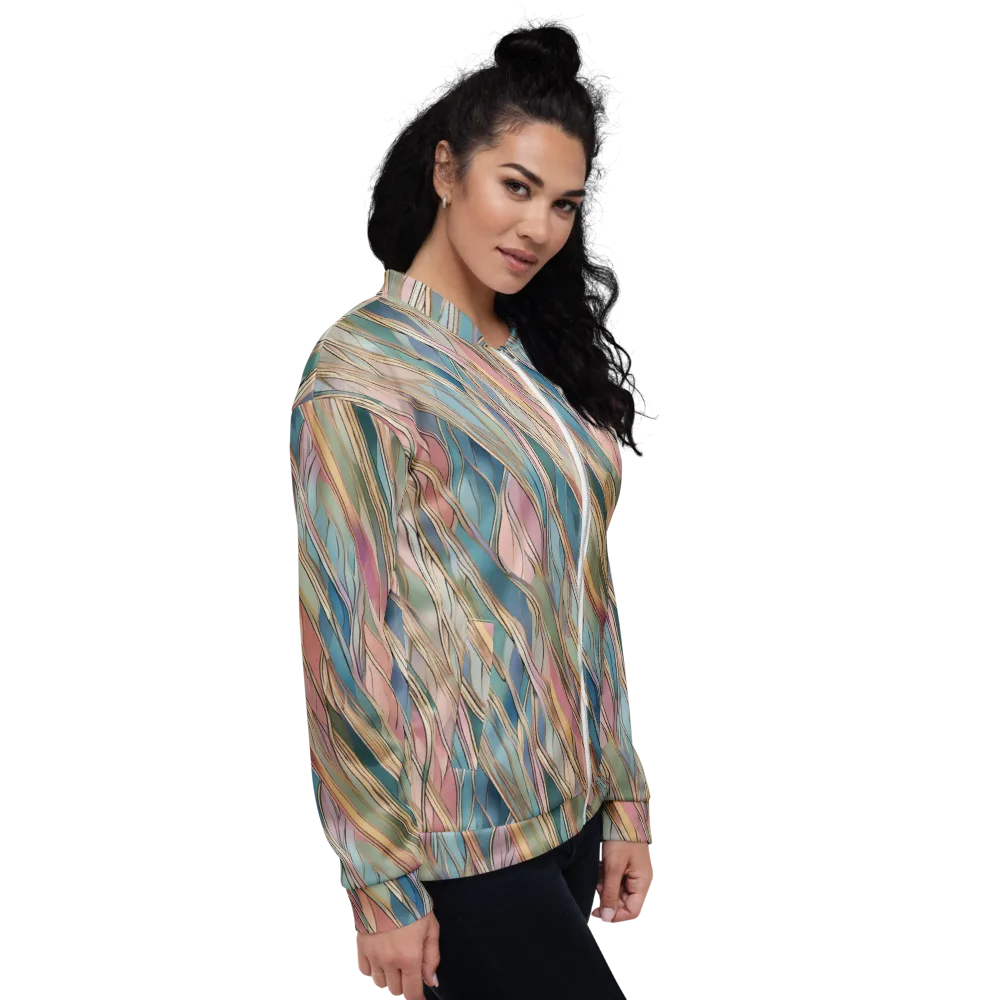 Ribbon Tide on Bomber Jacket — Right