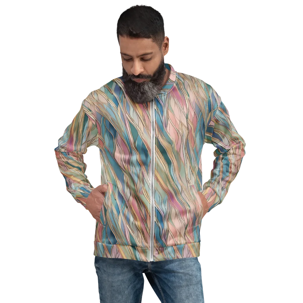 Ribbon Tide on Bomber Jacket — Front