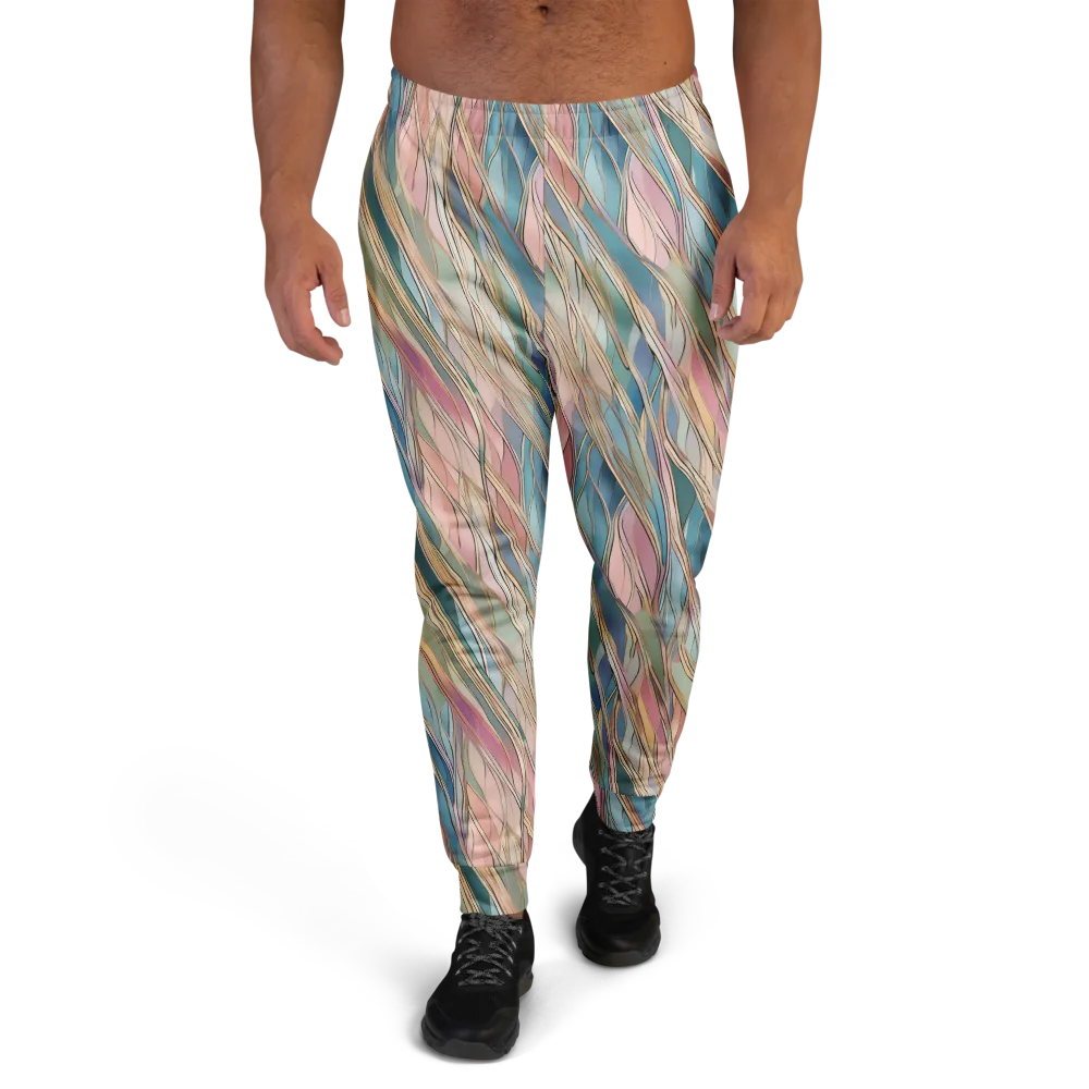 Ribbon Tide on Men's Joggers — Front