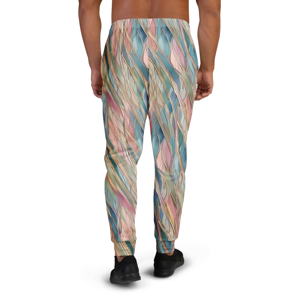Ribbon Tide on Men's Joggers — Back