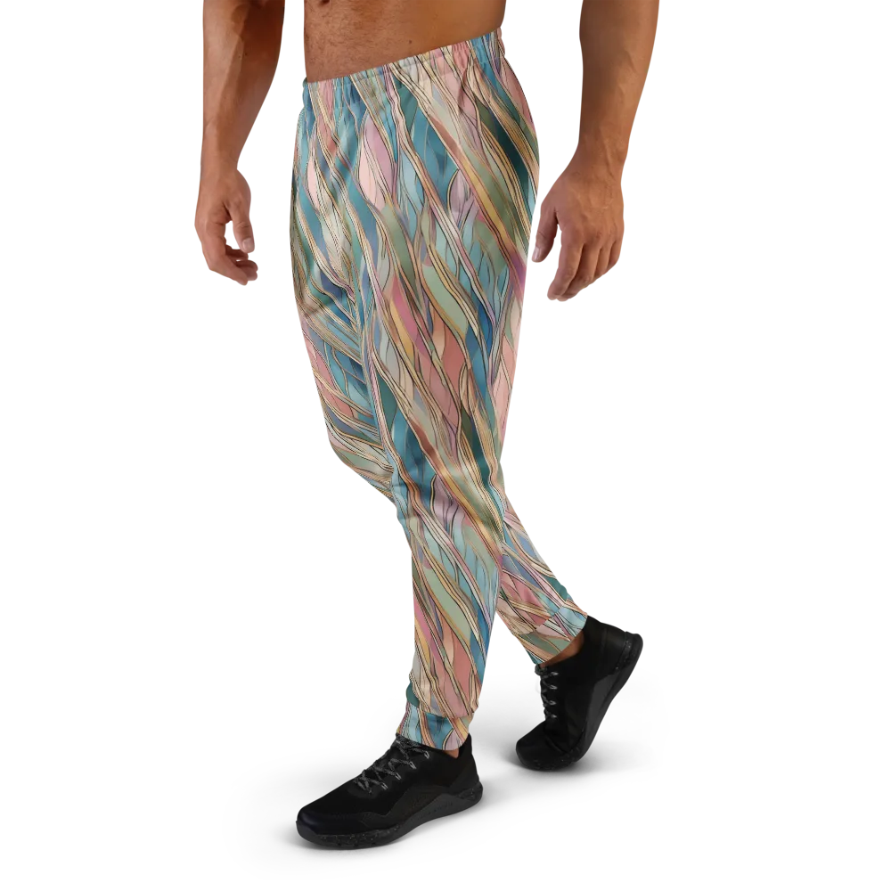 Ribbon Tide on Men's Joggers — Left