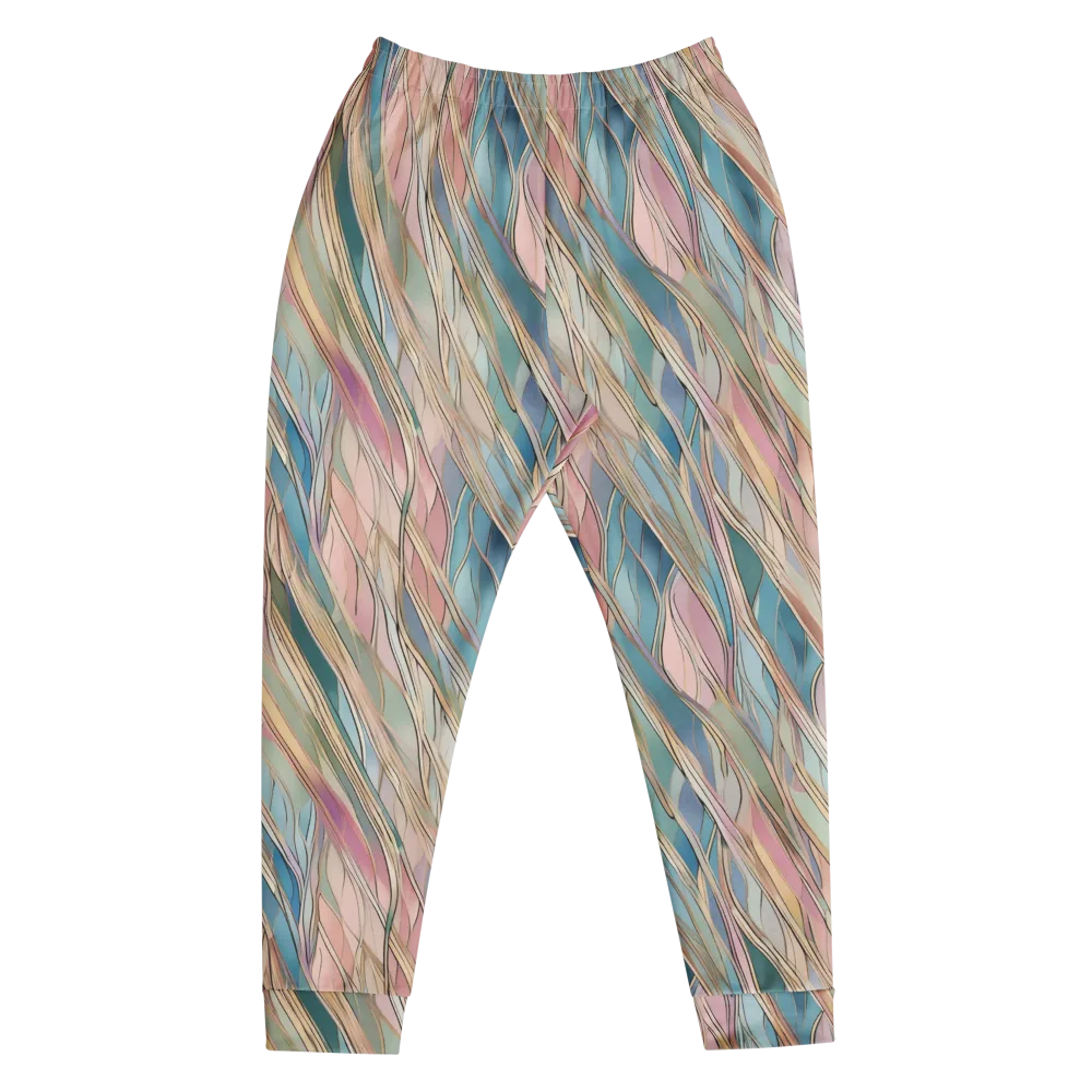 Ribbon Tide on Men's Joggers — Front