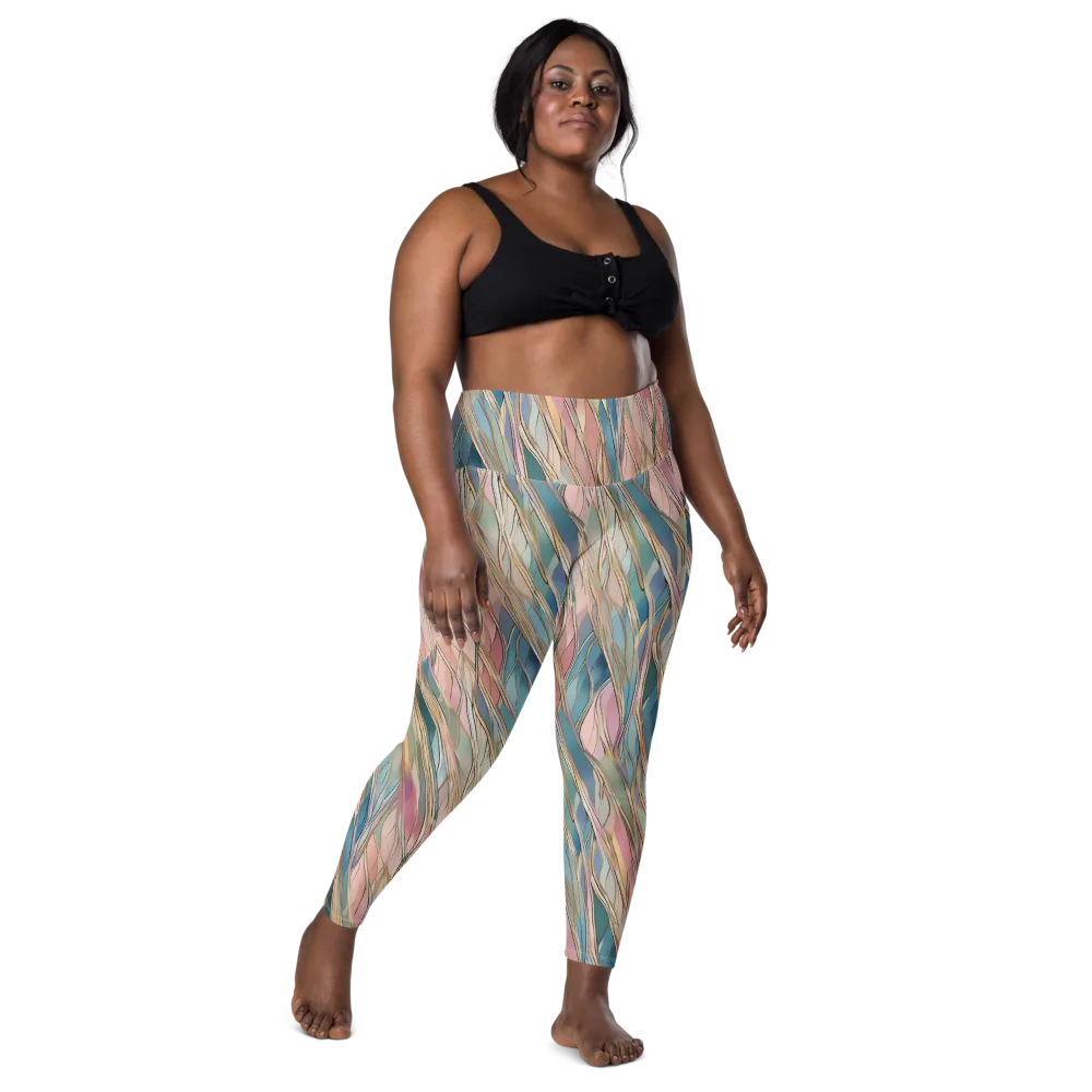 Ribbon Tide on Leggings with Pockets — Front