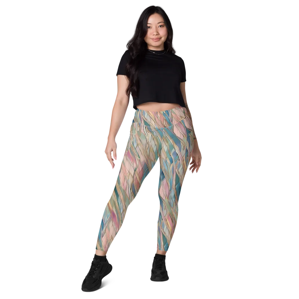 Ribbon Tide on Leggings with Pockets — Front