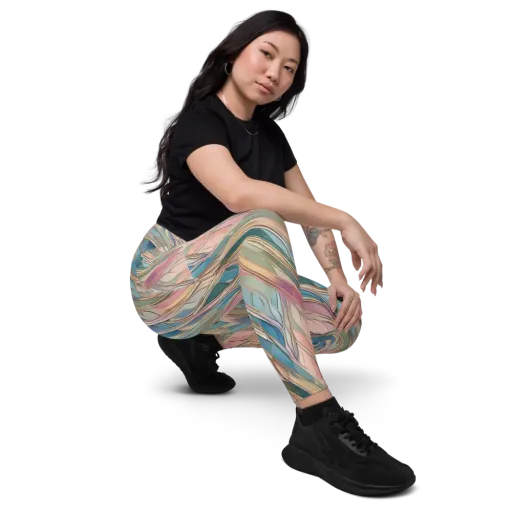 Ribbon Tide on a Leggings with Pockets