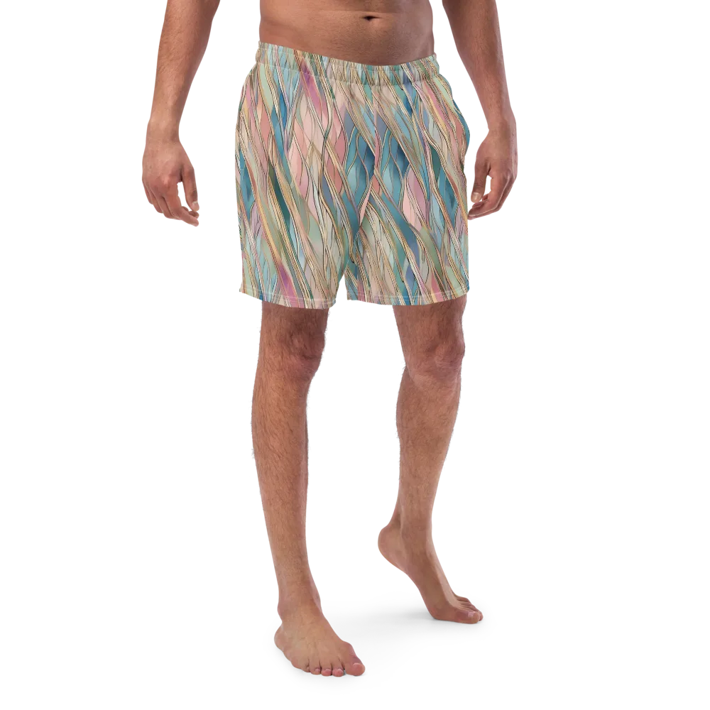 Ribbon Tide on Swim Trunks — Front