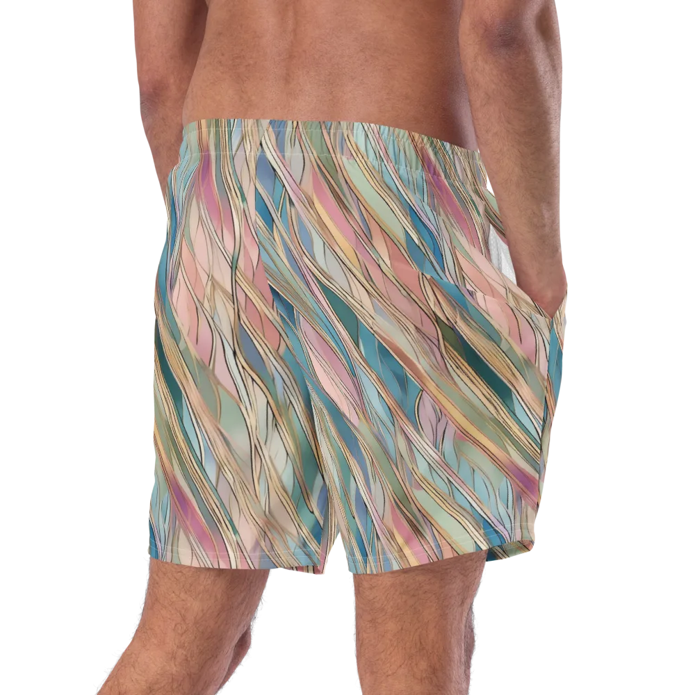 Ribbon Tide on Swim Trunks — Right Back