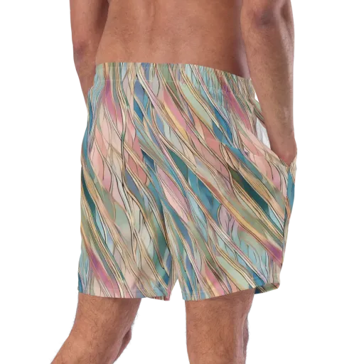 Ribbon Tide on a Swim Trunks