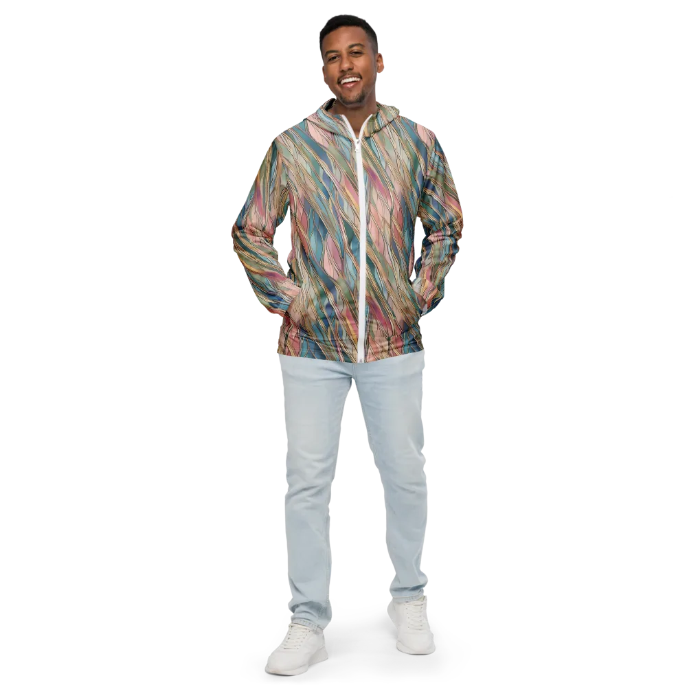 Ribbon Tide on Men's Windbreaker — Front