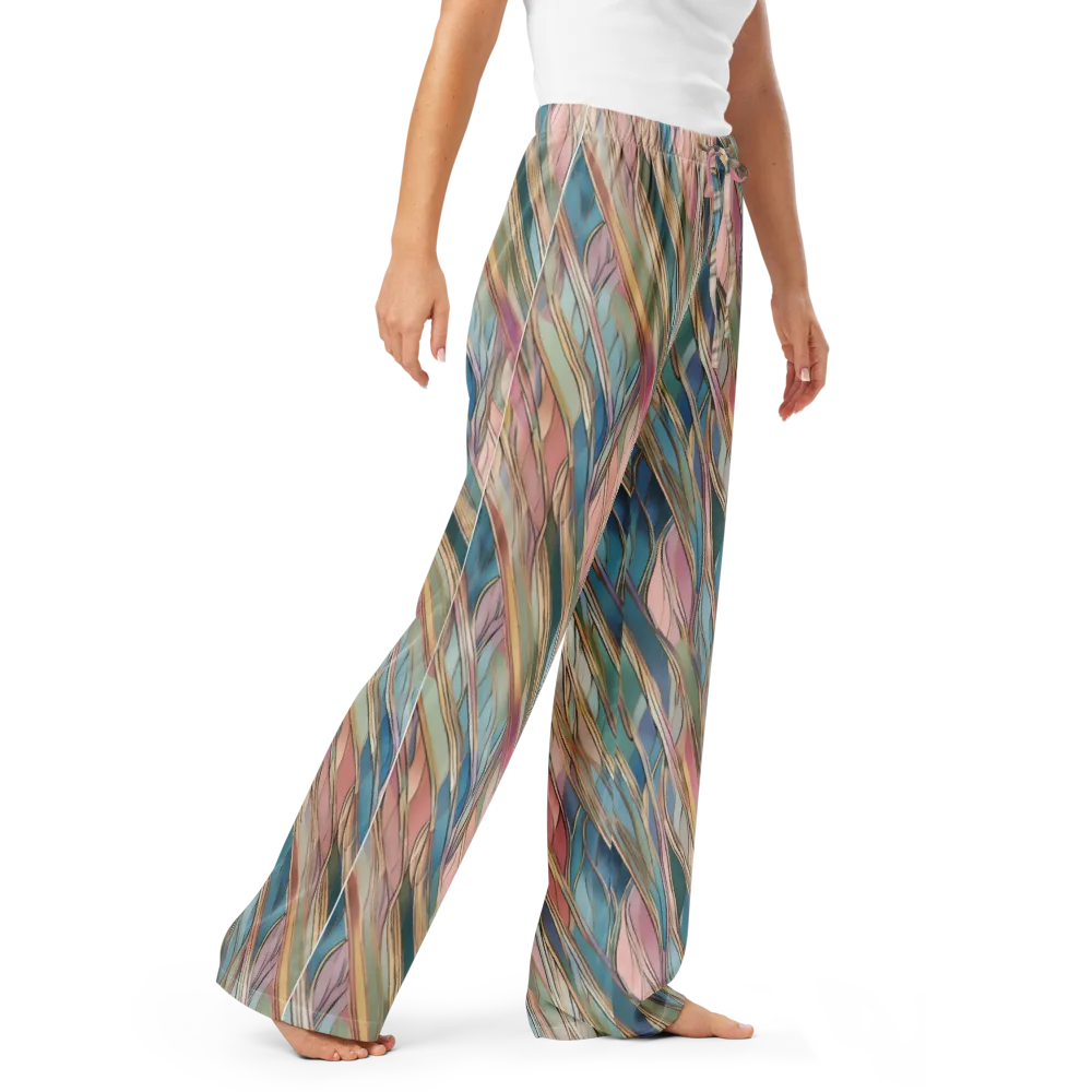 Ribbon Tide on Women's Pajama Pants — Right Front
