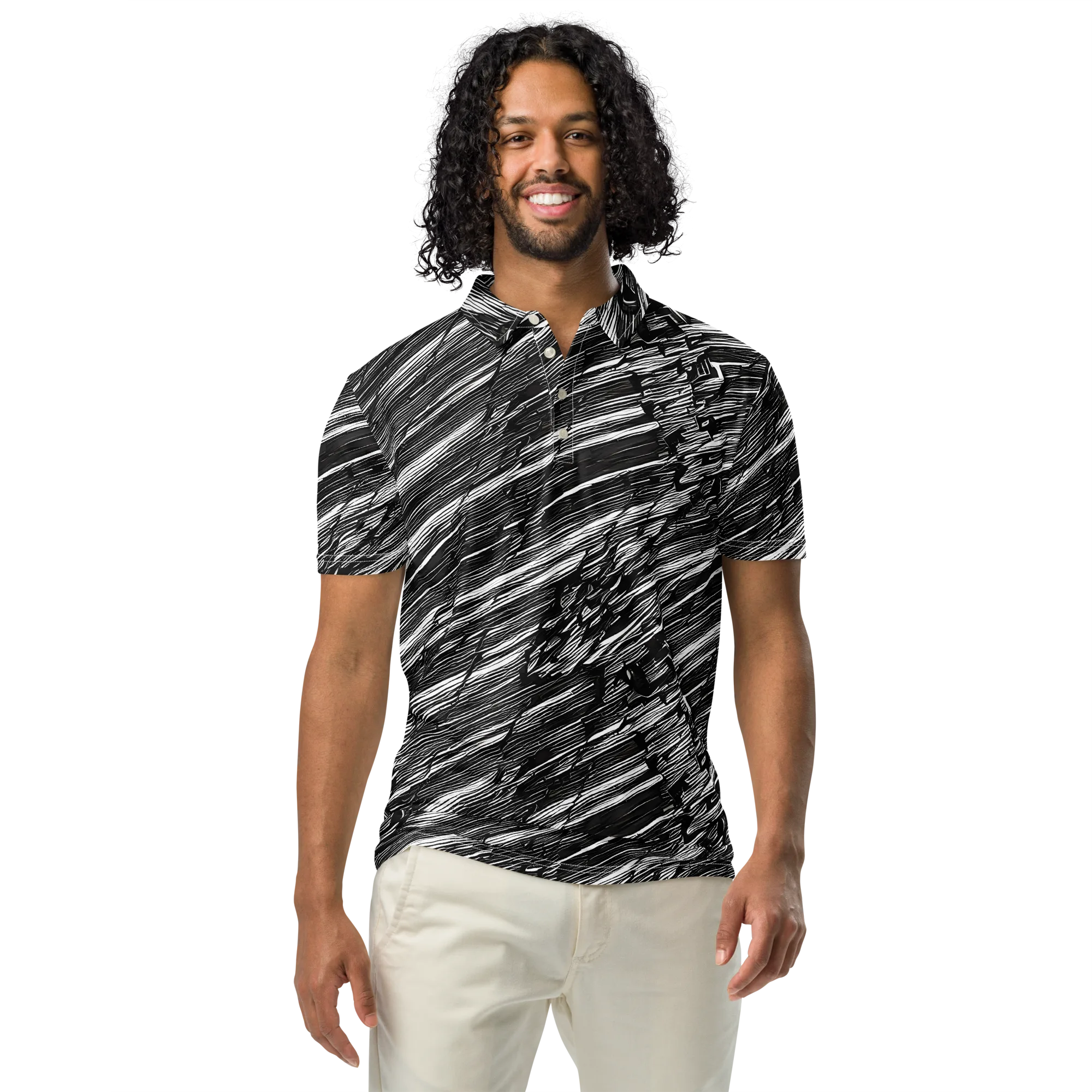 Ward's Whirlwind on Men's Slim Fit Polo Shirt — Front