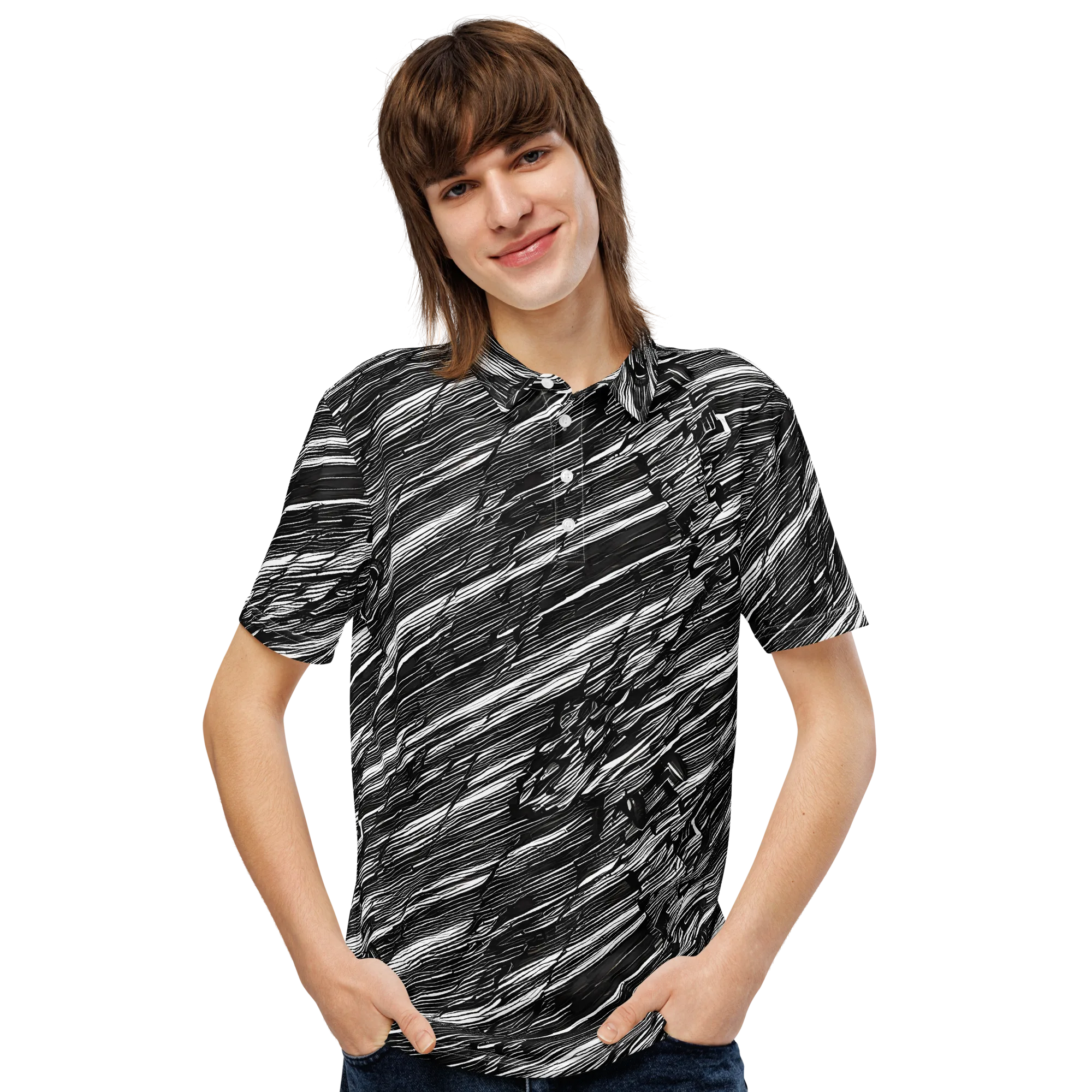 Ward's Whirlwind on Men's Slim Fit Polo Shirt — Front