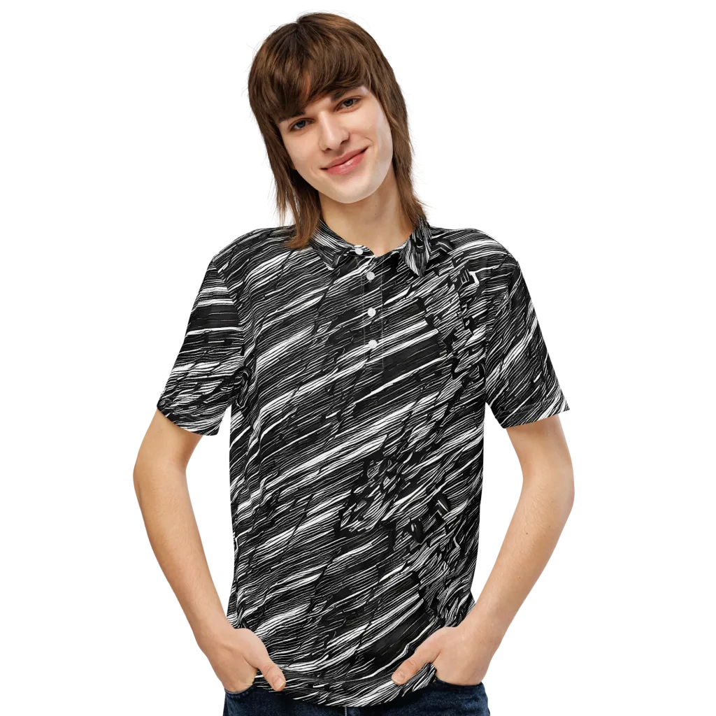 Ward's Whirlwind on Men's Slim Fit Polo Shirt — Front