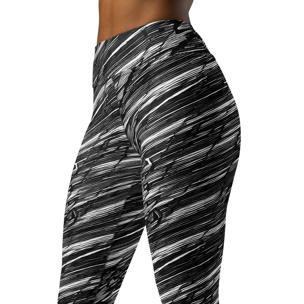 Ward's Whirlwind on Yoga Leggings — Left Front