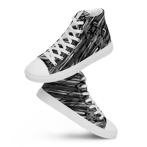 Ward's Whirlwind on a Men's High Top Canvas Shoes