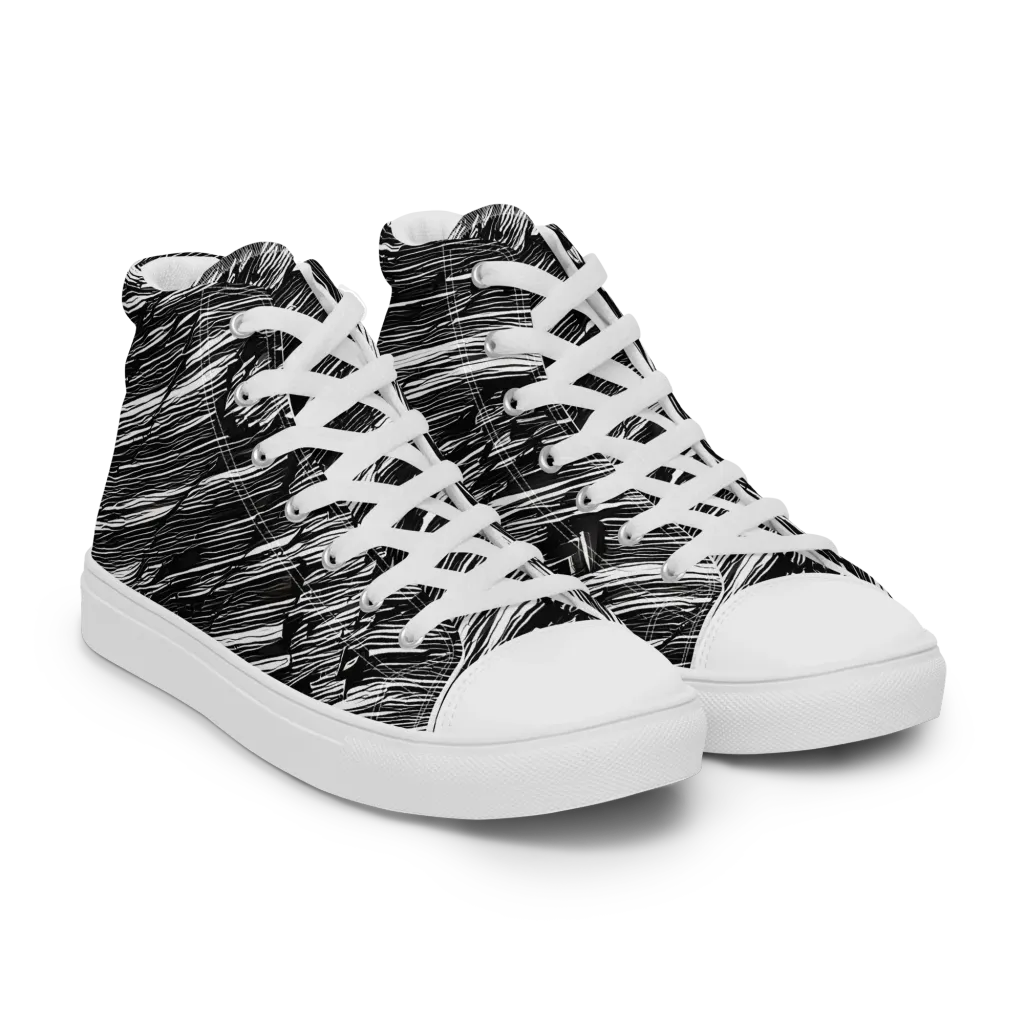 Ward's Whirlwind on Women's High Top Canvas Shoes — Right Front