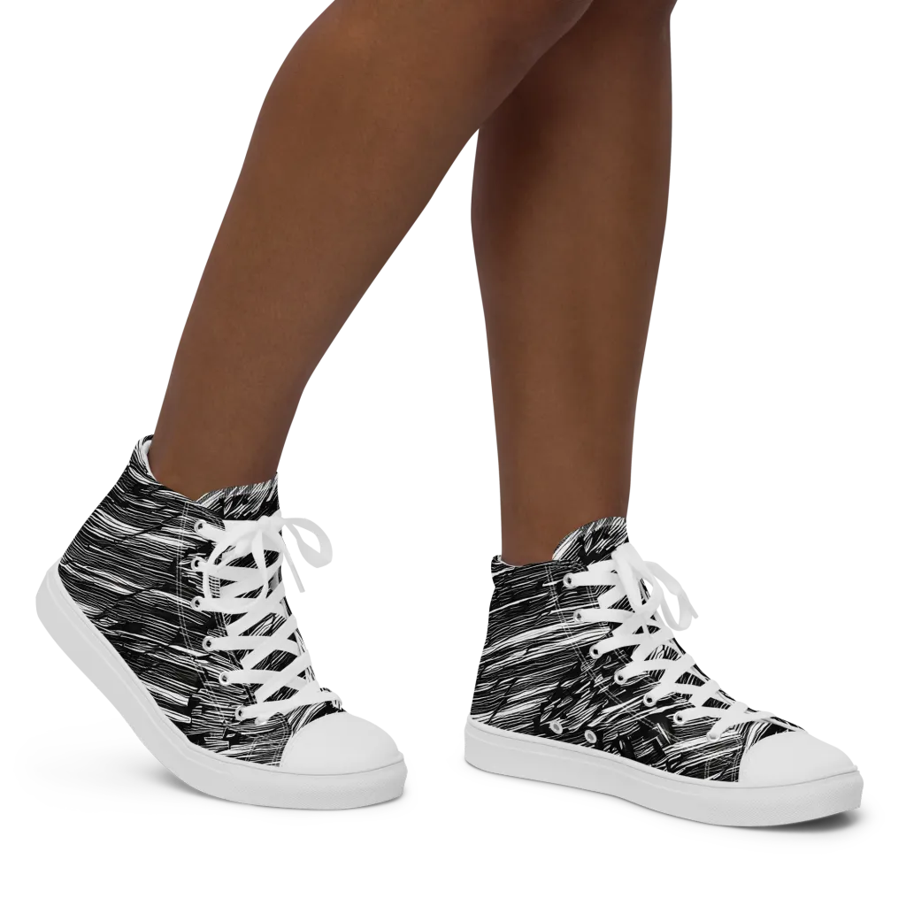 Ward's Whirlwind on Women's High Top Canvas Shoes — Right