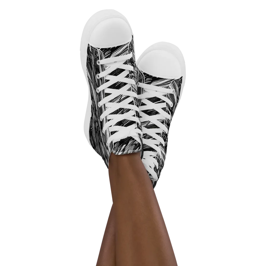 Ward's Whirlwind on Women's High Top Canvas Shoes — Front