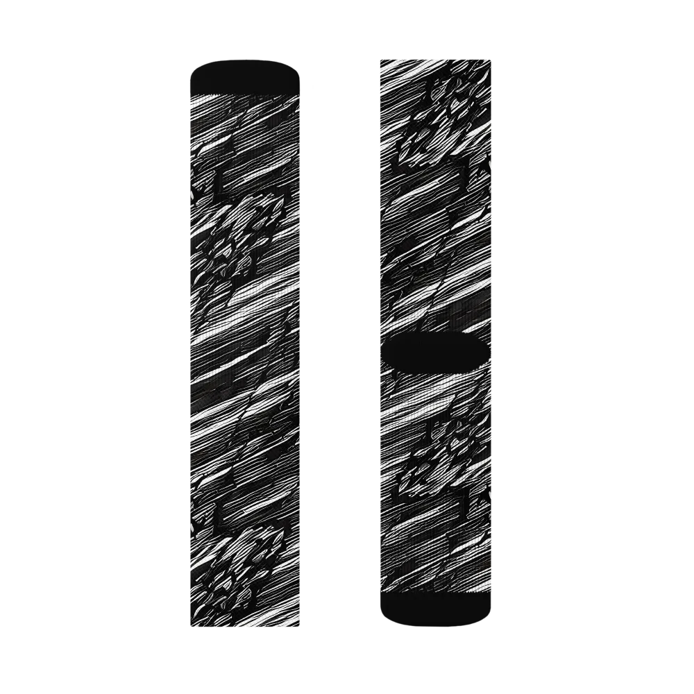 Ward's Whirlwind on Socks — Right Sock